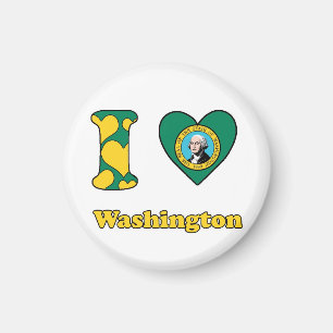 Ik hou van Washington Magneet