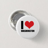 Ik hou van Washington Ronde Button 3,2 Cm (Voorkant /achterkant)