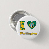 Ik hou van Washington Ronde Button 3,2 Cm (Voorkant /achterkant)