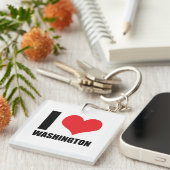 Ik hou van Washington Sleutelhanger (Voorkant Rechts)