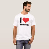 Ik hou van Washington T-shirt (Voorkant volledig)