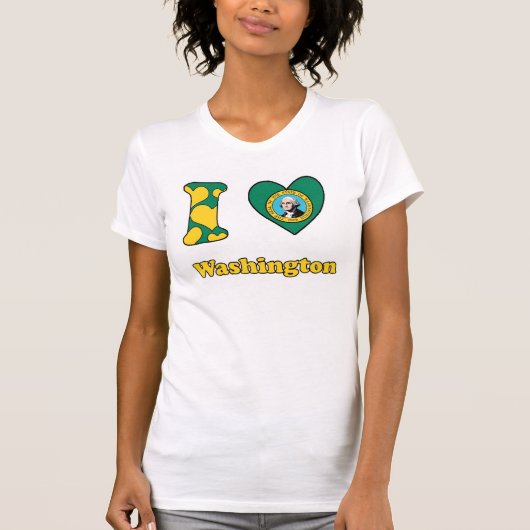 Ik hou van Washington T-shirt (Voorkant)