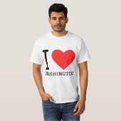 Ik hou van Washington T-shirt (Voorkant volledig)
