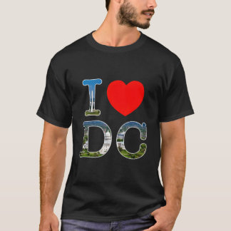 Ik Hou Van Washington Wa Dc Lettertype T-shirt