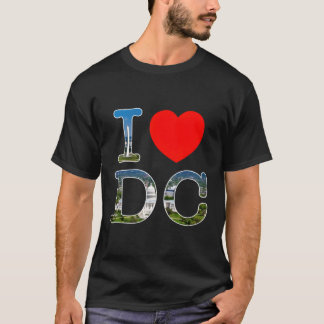 Ik hou van Washington was DC Font T-shirt