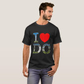 Ik hou van Washington was DC Font T-shirt (Voorkant volledig)