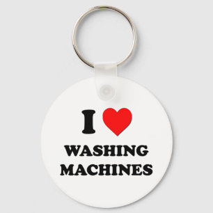 Ik hou van wasmachines sleutelhanger
