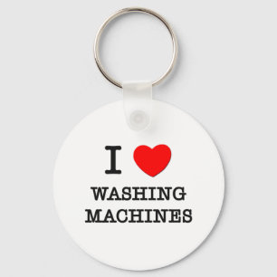 Ik hou van wasmachines sleutelhanger