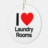 ik hou van wasruimtes keramisch ornament (Links)