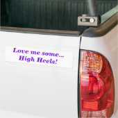 Ik hou van wat high-level citate grappny bumpersticker (Op Truck)