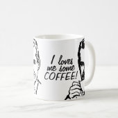 Ik hou van wat koffie koffiemok (Voorkant rechts)