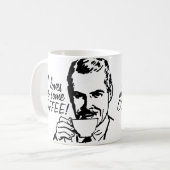 Ik hou van wat koffie koffiemok (Voorkant links)