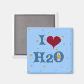 Ik hou van water! magneet (Voorkant / Achterkant)