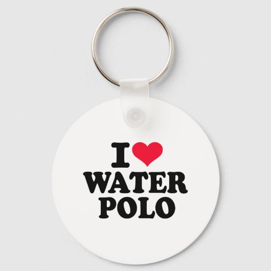 Ik hou van Water Polo Sleutelhanger (Voorkant)