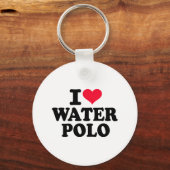 Ik hou van Water Polo Sleutelhanger (Voorkant)