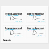 Ik hou van water rechthoekige sticker (Vel)