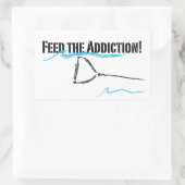 Ik hou van water rechthoekige sticker (Tas)