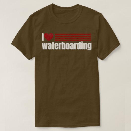 Ik hou van waterboarding t-shirt (Design voorkant)