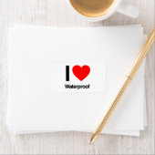 ik hou van waterdicht etiket (Insitu)