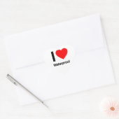 ik hou van waterdicht hart sticker (Envelop)