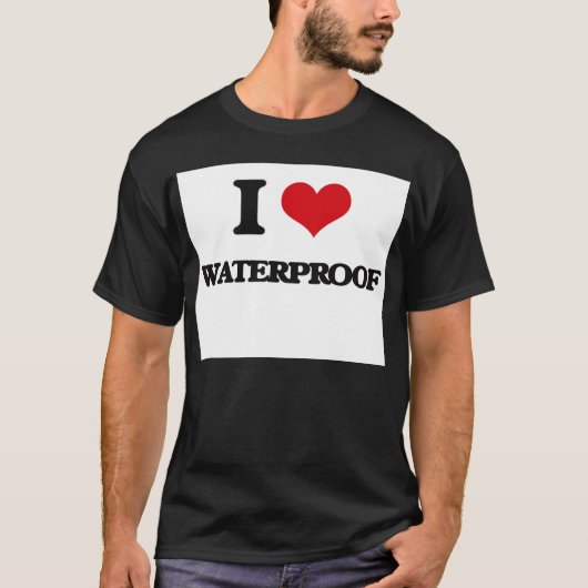 Ik hou van Waterdicht T-shirt (Voorkant)