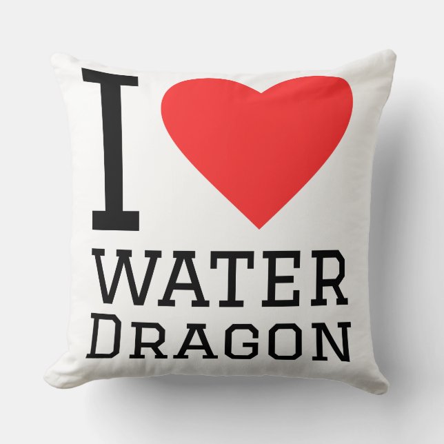 Ik hou van waterdraak kussen (Voorkant)