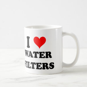 Ik hou van waterfilters koffiemok