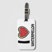 Ik hou van watermeloen bagagelabel (Voorkant (verticaal))