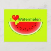 Ik hou van watermeloen Briefkaart (Voorkant)