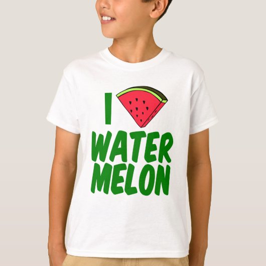 Ik hou van watermeloen Kinderen T-shirt (Voorkant)