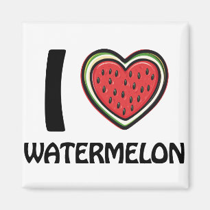 Ik hou van watermeloen magneet