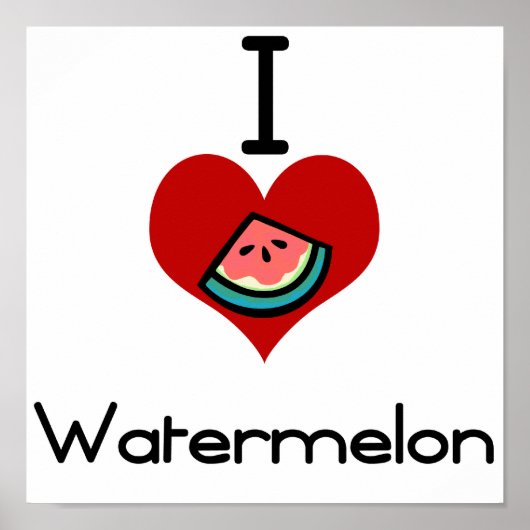 Ik hou van watermeloen poster (Voorkant)