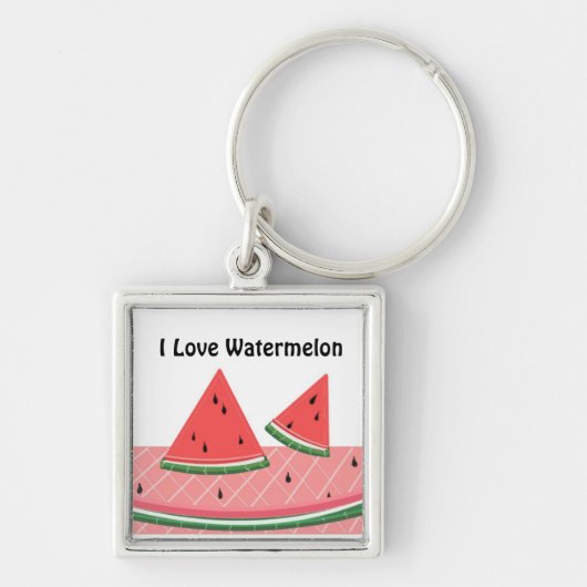 Ik hou van watermeloen sleutelhanger (Voorkant)