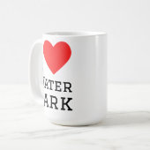 Ik hou van waterpark koffiemok (Voorkant links)