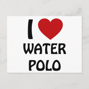 Ik hou van waterpolo briefkaart