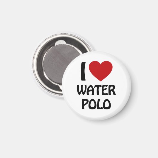 Ik hou van waterpolo magneet (Voorkant / Achterkant)