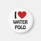 Ik hou van waterpolo magneet (Voorkant)