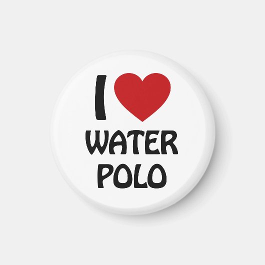 Ik hou van waterpolo magneet (Voorkant)