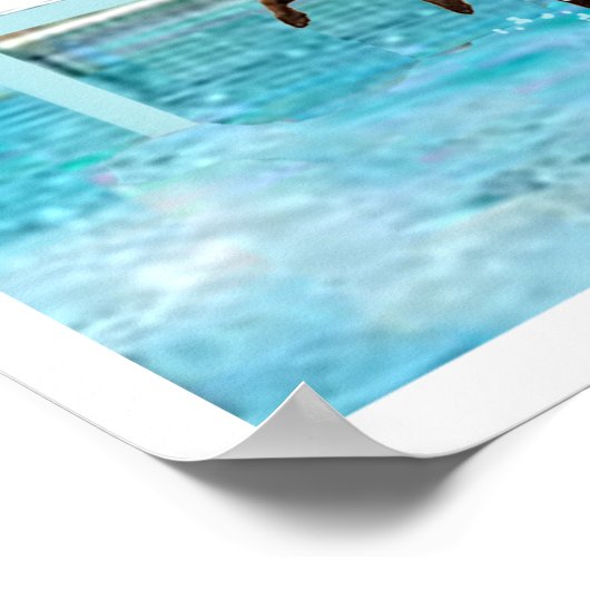 Ik hou van waterpolo poster (Hoek)