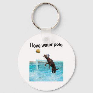 Ik hou van waterpolo sleutelhanger