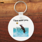 Ik hou van waterpolo sleutelhanger (Voorkant)