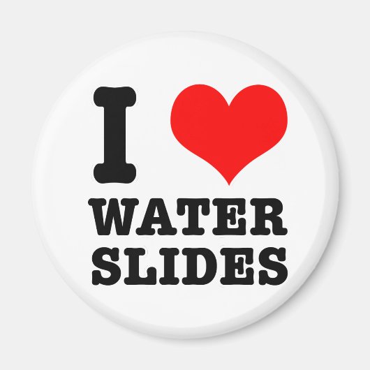 IK HOU VAN WATERSLIDES MAGNEET (Voorkant)