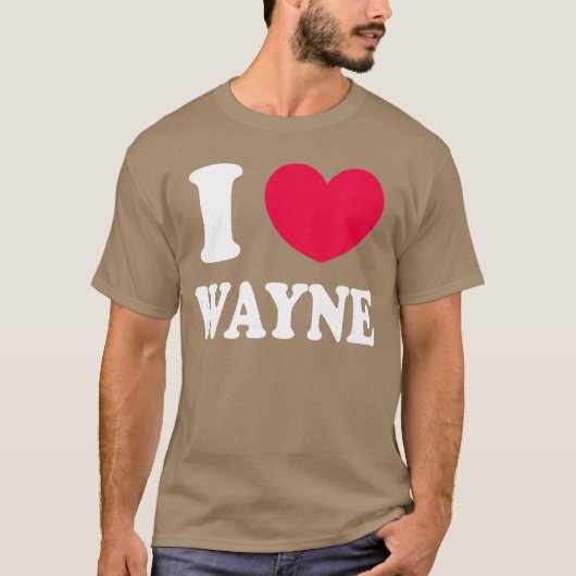 Ik hou van Wayne meisje T-shirt (Voorkant)