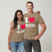 Ik hou van Wayne meisje T-shirt (Unisex)