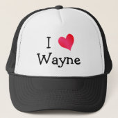 Ik hou van Wayne Trucker Pet (Voorkant)