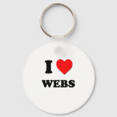 Ik hou van Webs Sleutelhanger (Voorkant)