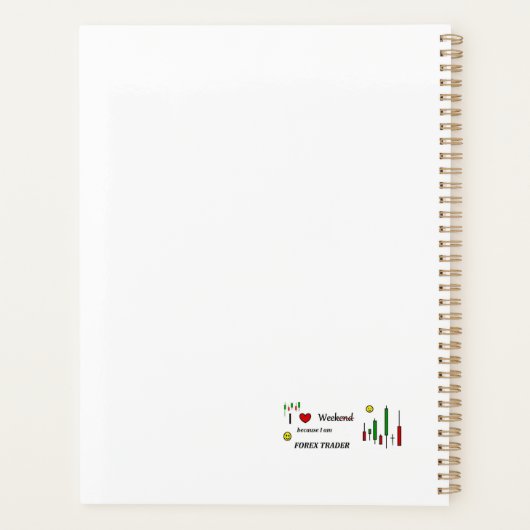 Ik hou van week Forex Trader Planner (Achterkant)