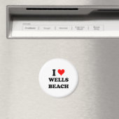 Ik hou van Wells Beach Maine Magneet (Insitu (Vaatwasser))