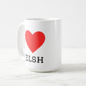 Ik hou van Welsh  Koffiemok (Voorkant links)