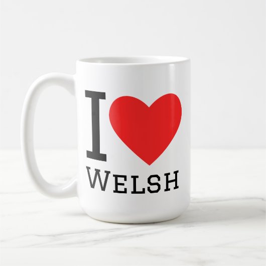 Ik hou van Welsh  Koffiemok (Links)
